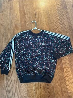 ADIDAS floral sweatshirt NWOT size M